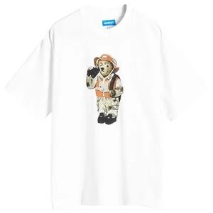 Market Womens White T-Shirt with Bear Print